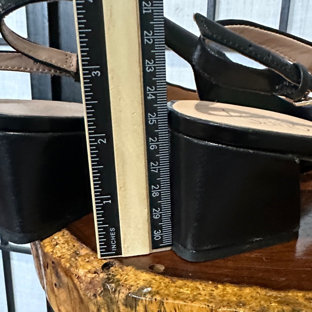 Franco Sarto Black Slingback Heels - Picture 5 of 6